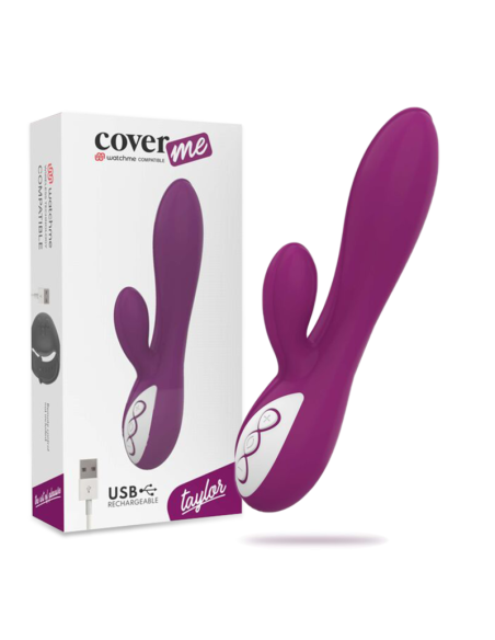 COVERME - Taylor: Vibrador Silicona Clítoris & Punto G con Tecnología Wireless Watchme