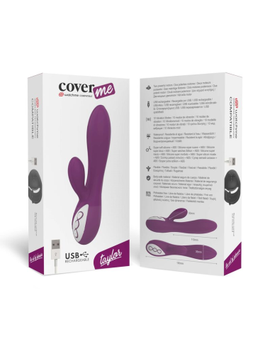 COVERME - Taylor: Vibrador Silicona Clítoris & Punto G con Tecnología Wireless Watchme