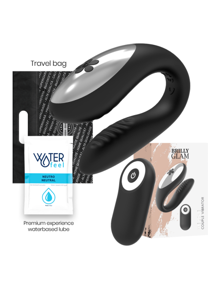 BRILLY GLAM - Vibrador para parejas con control remoto y 10 modos de vibración | We Love