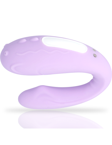 MIA - RIN Control Remoto para Parejas: Vibrador Silicona U, 10 Modos de Estimulación, Resistente al Agua