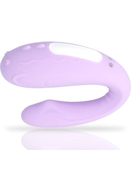 MIA - RIN Control Remoto para Parejas: Vibrador Silicona U, 10 Modos de Estimulación, Resistente al Agua