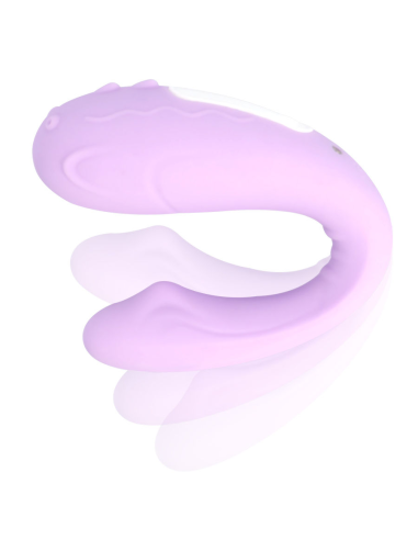 MIA - RIN Control Remoto para Parejas: Vibrador Silicona U, 10 Modos de Estimulación, Resistente al Agua