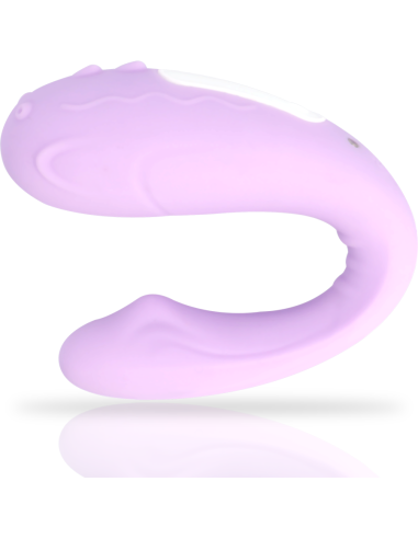 MIA - RIN Control Remoto para Parejas: Vibrador Silicona U, 10 Modos de Estimulación, Resistente al Agua
