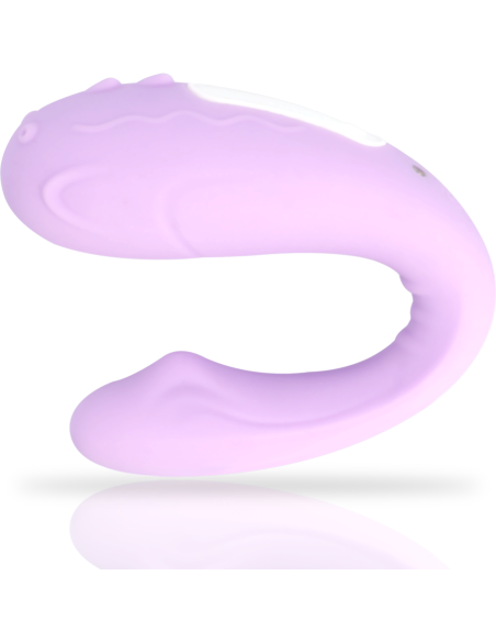 MIA - RIN Control Remoto para Parejas: Vibrador Silicona U, 10 Modos de Estimulación, Resistente al Agua