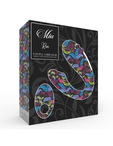 MIA - RIN Control Remoto para Parejas: Vibrador Silicona U, 10 Modos de Estimulación, Resistente al Agua