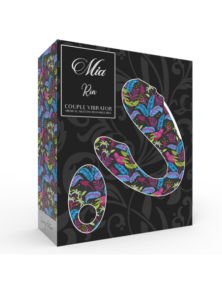 MIA - RIN Control Remoto para Parejas: Vibrador Silicona U, 10 Modos de Estimulación, Resistente al Agua