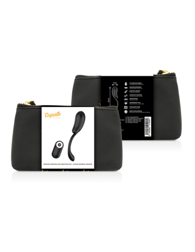 Coquette Chic Desire - Huevo Control Remoto Recargable Negro/Gold | Placer Elegante y Discreto