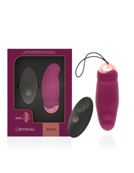 RITHUAL - Huevo Control Remoto con Rotación y Vibración | Disfruta de Nuevas Experiencias Sensuales