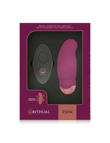 RITHUAL - Huevo Control Remoto con Rotación y Vibración | Disfruta de Nuevas Experiencias Sensuales