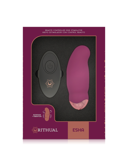 RITHUAL - Huevo Control Remoto con Rotación y Vibración | Disfruta de Nuevas Experiencias Sensuales