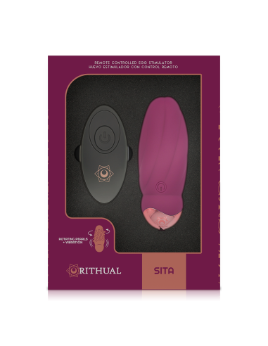 RITHUAL - Huevo Control Remoto con Rotación de Perlas y Vibración | Placer Intensivo y Creatividad Sexual