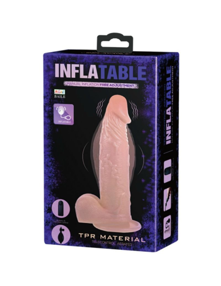 BAILE - Dildo Realista Inflable con Vibración Multivelocidad y Ventosa | Placer Personalizado