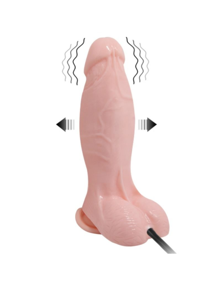 BAILE - DILDO REALISTICO VIBRADOR INFLABLE 18.8 CM | Placer Personal Multivelocidad y Ergonomía
