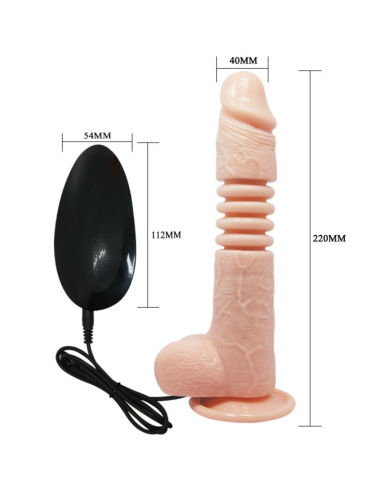 BAILE - THUNDER UP VIBRADOR MULTIFUNCIONES: Placer Realista con Ventosa y Vibración Ajustable