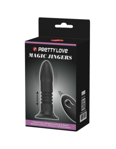 Pretty Love - Plug Anal Magic Jinger: Vibración, Subida y Bajada, Control Remoto y Ventosa Fuerte