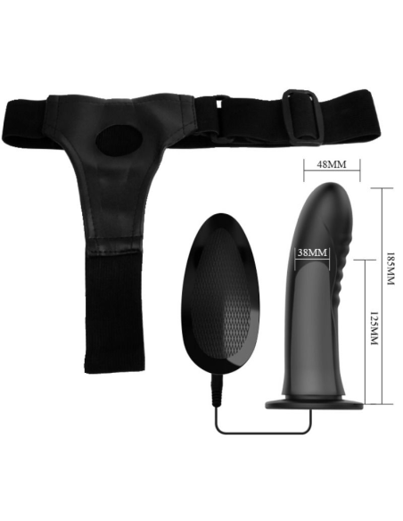 PRETTY LOVE - MYRON Arnés Con Vibración Y Dildo Hueco | SexPlace.MX