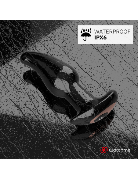 ANBIGUO - WATCHME Control Remoto Plug Anal Vibrador Amadeus con Rotación de Perlas | Placer Sin Límites