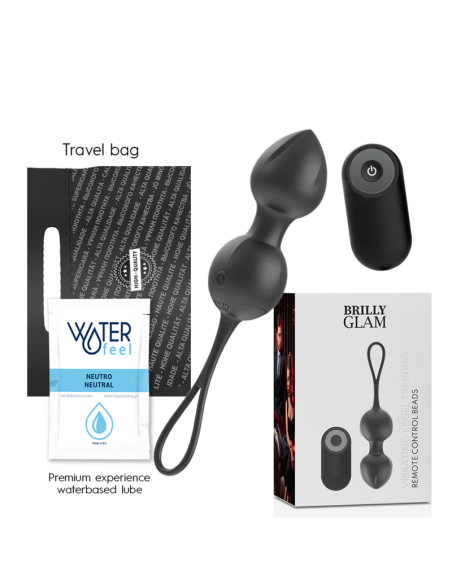 BRILLY GLAM - Bolas Kegel Vibradoras con Control Remoto | Fortalece tu Suelo Pélvico y Disfruta en Pareja