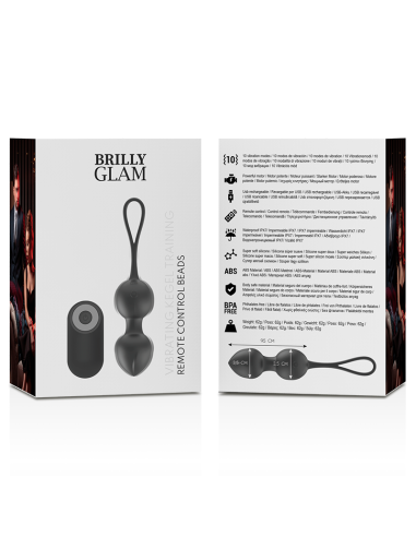 BRILLY GLAM - Bolas Kegel Vibradoras con Control Remoto | Fortalece tu Suelo Pélvico y Disfruta en Pareja