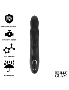 Brilly Glam Moebius Rabbit Vibrator y Rotator - Estímulo del Punto G y Clítoris, Compatible con Tecnología Watchme