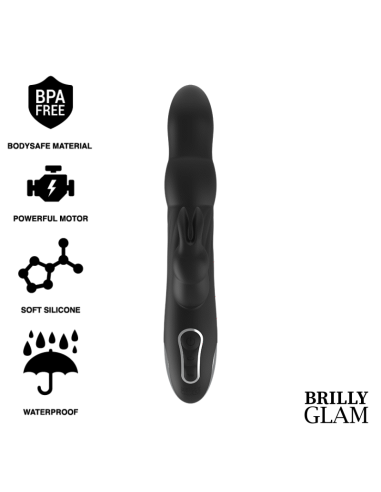 Brilly Glam Moebius Rabbit Vibrator y Rotator - Estímulo del Punto G y Clítoris, Compatible con Tecnología Watchme