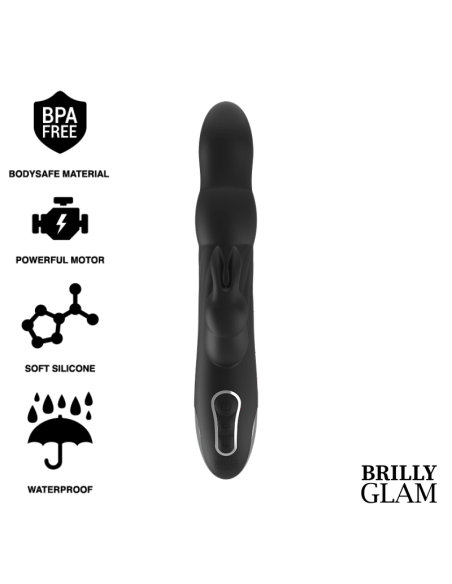 Brilly Glam Moebius Rabbit Vibrator y Rotator - Estímulo del Punto G y Clítoris, Compatible con Tecnología Watchme