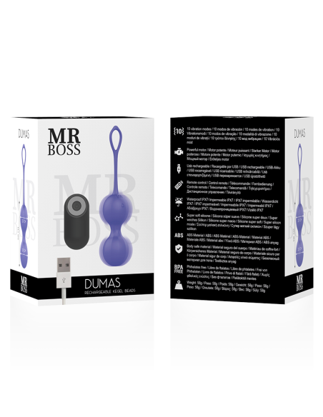 MR BOSS - DUMAS Kegel Bolas Vibradoras Control Remoto | SexPlace.MX