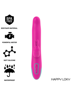 Happy Loky Pluto Rabbit Vibrator & Rotator - Innovador Juguete Sexual con Control Remoto y Estimulación Dual