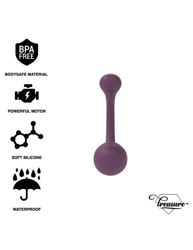 Treasure Merlin: Vibrador Doble para Parejas con Control Remoto - 10 Modos de Placer y Silicona 100% Segura