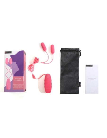 B SWISH - BNEAR CLASSIC PASTEL: Doble Placer, Estimulador Impermeable Para Parejas y Uso Individual