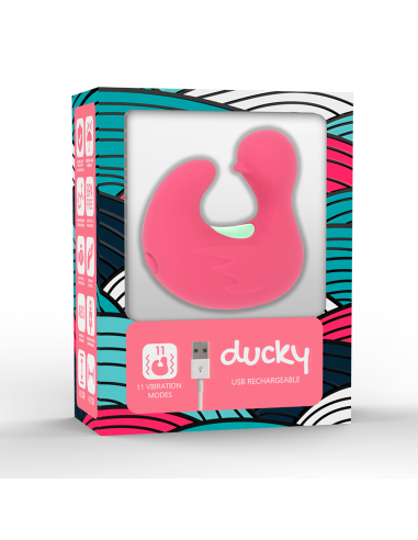 HAPPY LOKY - Dedal Pato Estimulador de Silicona Recargable DuckyMania: Placer Discreto y Potente