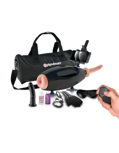 FETISH FANTASY EXTREME - Máquina Sexual Internacional Portátil con Adaptador Universal y Accesorios Incluidos