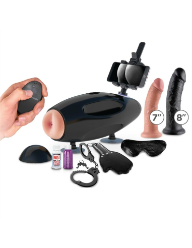 FETISH FANTASY EXTREME - Máquina Sexual Internacional Portátil con Adaptador Universal y Accesorios Incluidos