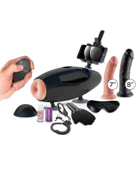 FETISH FANTASY EXTREME - Máquina Sexual Internacional Portátil con Adaptador Universal y Accesorios Incluidos