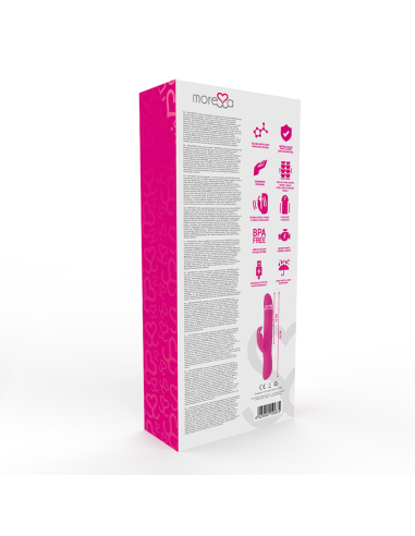 MORESSA - Warren: Vibrador Oscilante de Silicona Premium con 7 Modos de Vibración y Estimulador Clitorial