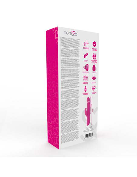 MORESSA - Warren: Vibrador Oscilante de Silicona Premium con 7 Modos de Vibración y Estimulador Clitorial
