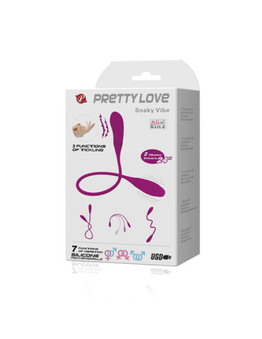 PRETTY LOVE - SMART SNAKY VIBE Vibrador 7 V + 3 Tickling | SexPlace.MX