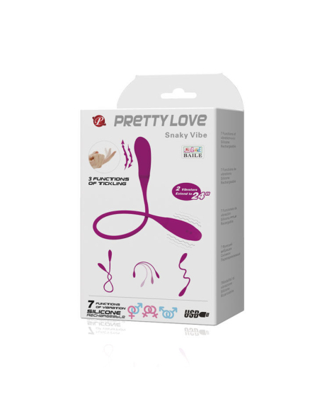 PRETTY LOVE - SMART SNAKY VIBE Vibrador 7 V + 3 Tickling | SexPlace.MX