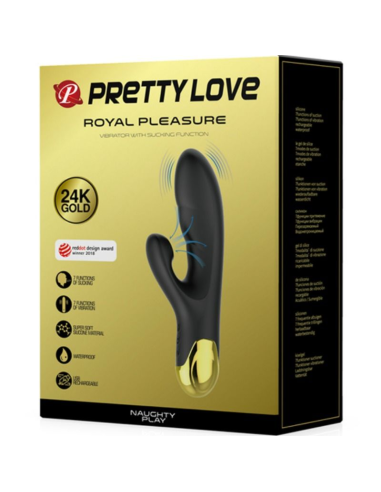 Pretty Love - Smart Naughty Play: Vibración y Succión de Lujo, 14 Modos, Sumergible y Silicona Suave