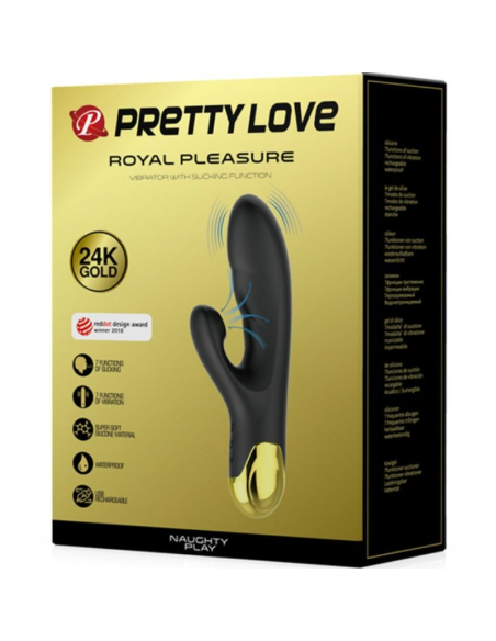 Pretty Love - Smart Naughty Play: Vibración y Succión de Lujo, 14 Modos, Sumergible y Silicona Suave