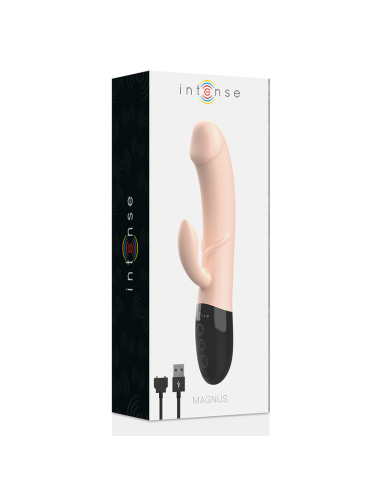 Vibrador Dual Recargable Intense Magnus - Placer Silencioso y Flexible en Silicona Segura