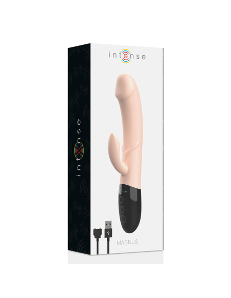 Vibrador Dual Recargable Intense Magnus - Placer Silencioso y Flexible en Silicona Segura