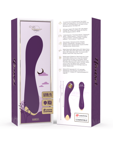Treasure Hansel: Vibrador G-Spot Elegante y Confortable con Tecnología Wireless | Estimulación Intensa y Control Remoto