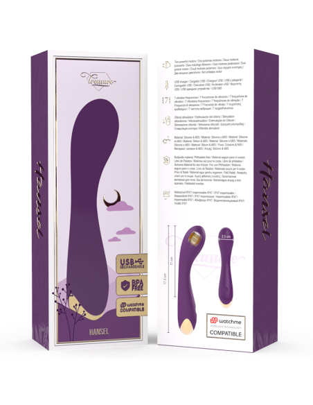 Treasure Hansel: Vibrador G-Spot Elegante y Confortable con Tecnología Wireless | Estimulación Intensa y Control Remoto