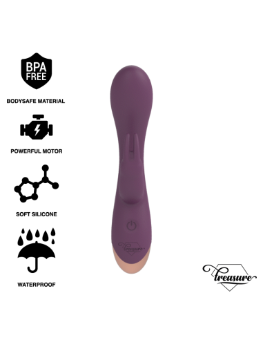 TREASURE - Vibrador Laurence Rabbit con Tecnología Watchme Wireless: Placer Personalizado e Inalámbrico