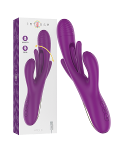 INTENSE - APOLO Vibrador Con Lengua Oscilante Morado | SexPlace.MX
