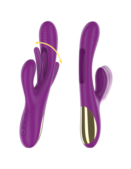 INTENSE - APOLO Vibrador Con Lengua Oscilante Morado | SexPlace.MX