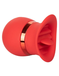 CALEXOTICS French Kiss Sweet Talker - Masajeador Compacto para Placer Orgásmico con 12 Funciones de Vibración