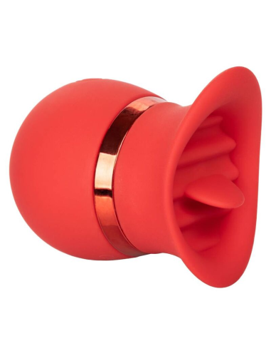 CALEXOTICS French Kiss Sweet Talker - Masajeador Compacto para Placer Orgásmico con 12 Funciones de Vibración