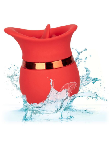 CALEXOTICS French Kiss Sweet Talker - Masajeador Compacto para Placer Orgásmico con 12 Funciones de Vibración